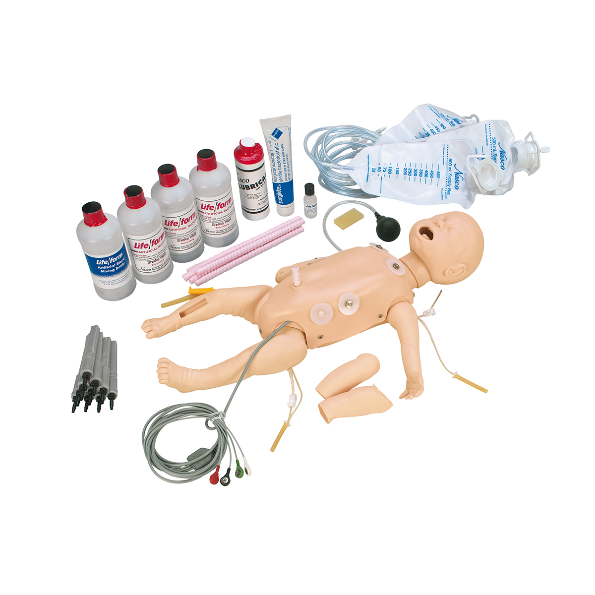 Deluxe Baby-Reanimationspuppe mit EKG - 1018146 - W44090 - Life