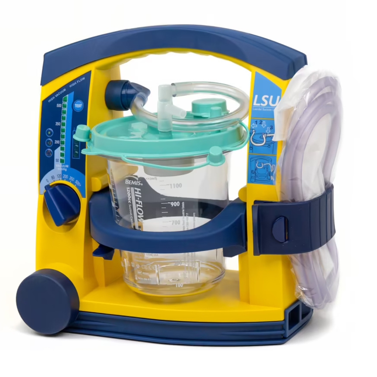 Laerdal Suction Unit with Disposable Bemis Canister - 3013407 - W47078 - Laerdal - 78002001 - Airway Management Adult