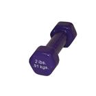 Cando Dumbbells - 2 lbs. Violet, 1015472 [W53639], Dumbbells - Weights (Small)