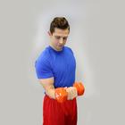Cando Dumbbell - 10 lbs. Orange, 1015480 [W53647], Dumbbells - Weights (Small)