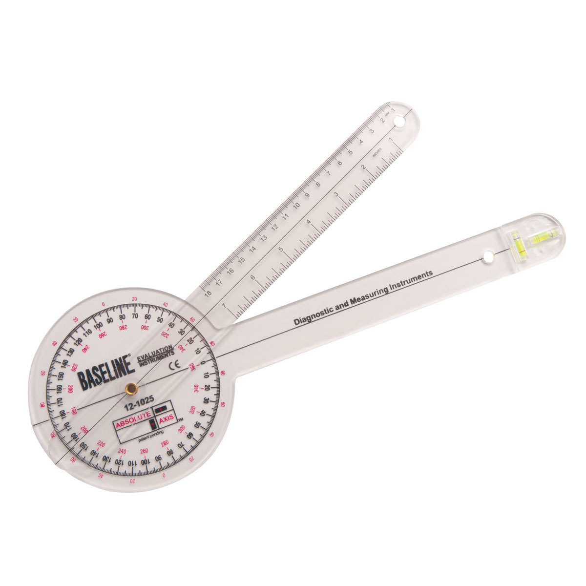 Baseline Plastic Absolute Axis 360o Goniometer Goniometers