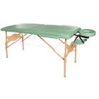 3B Basic Portable Massage Table - Green, 1013725 [W60601G], Portable Massage Tables (Small)