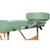 3B Deluxe hordozható masszázs asztal, zöld, W60602G, Masszázs asztalok és székek (Small)