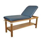 Oakworks Powerline Treatment Table w/ Shelf and Back Rest, 27" Wide,Ocean, W60749SHBR, Camillas para terapia