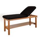 Oakworks Powerline Treatment Table w/ Shelf and Back rest,30" Wide, Coal, W60749SHBRC3, Treatment Tables