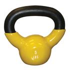 Cando Kettle Bell, 5 lb. - Yellow | Alternative to dumbbells, 1015412 [W67018], Dumbbells - Weights