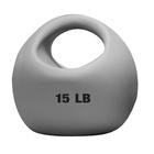 CanDo® One Handle Medicine Ball, 15 lb Silver, W72167, Weights