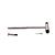4-in-1 neurological hammer with needle, brush, pinwheel, W72237, Composición corporal y Medidas (Small)